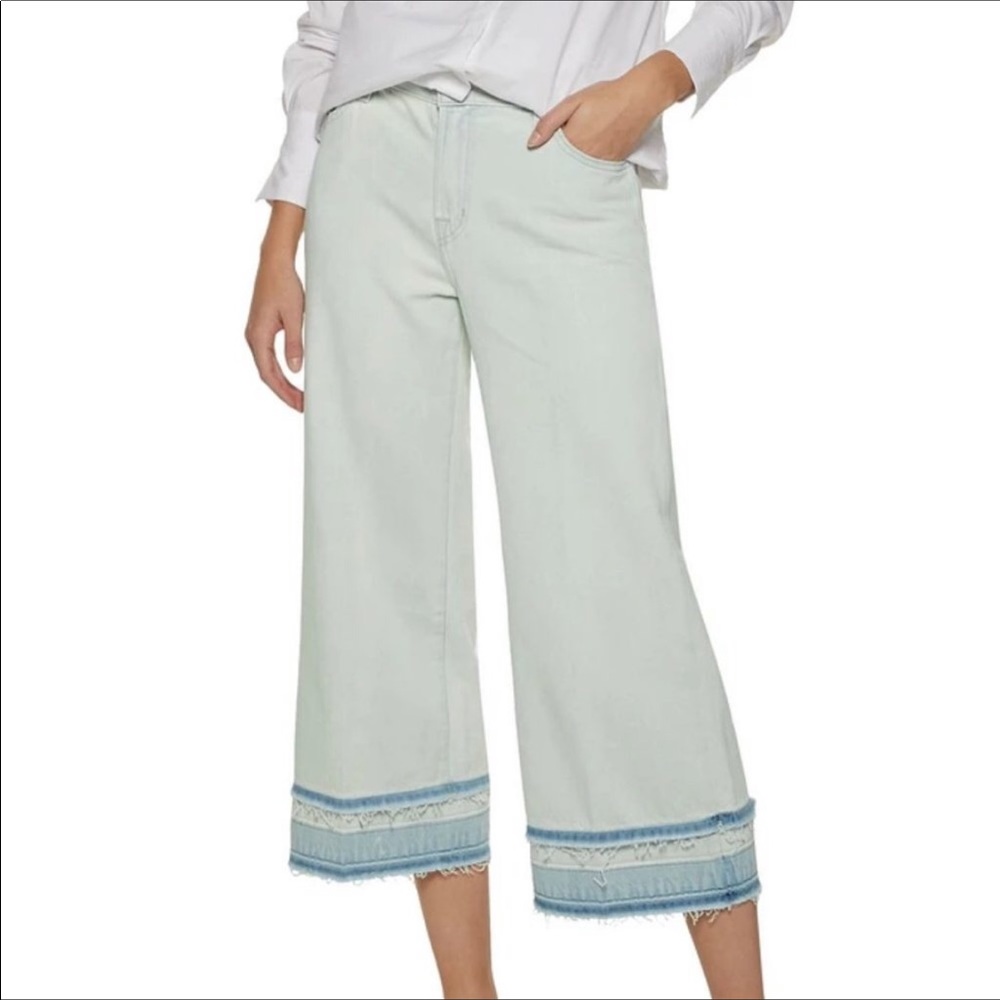 J BRAND Liza Ecstasy Wide Leg Culottes Crop Jeans - Picture 1 of 14
